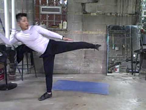 Fitness Lesson #19: Getting the legs ready for Kicks (Freddie’s Modern Kung Fu) : Spiritual Lessons  : Video