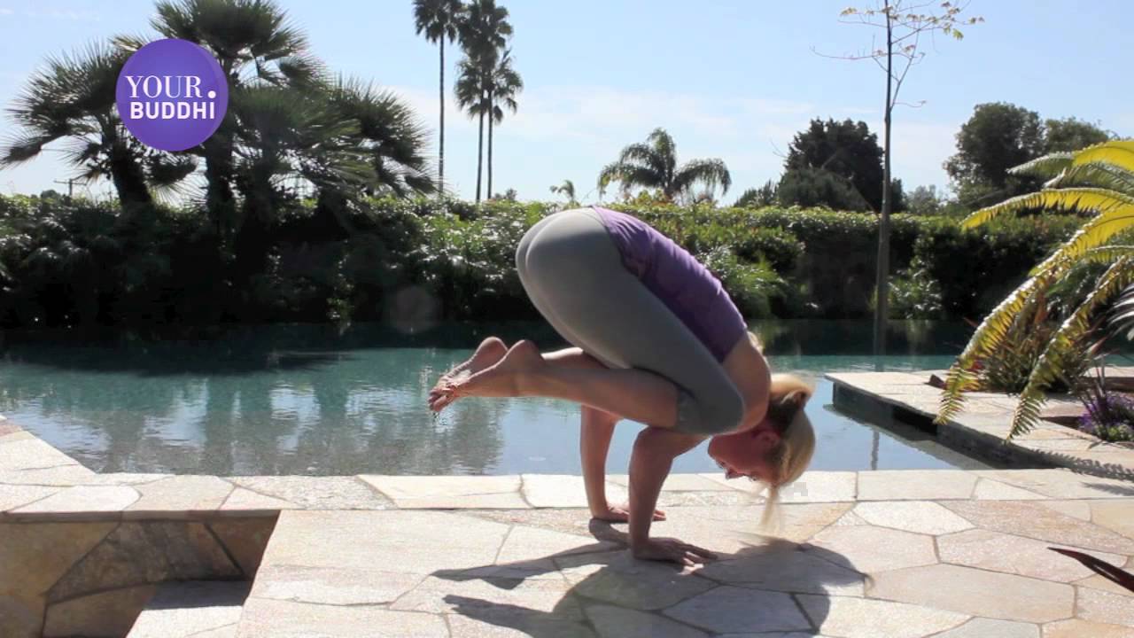 yogaTips: Intermediate Crane to Tripod Headstand Prep : Yoga  : Video